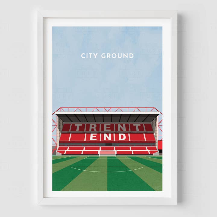 Turf Football Art – wholesale Art print – Any Football Stadium - Contemporary Illustrated Art Print5