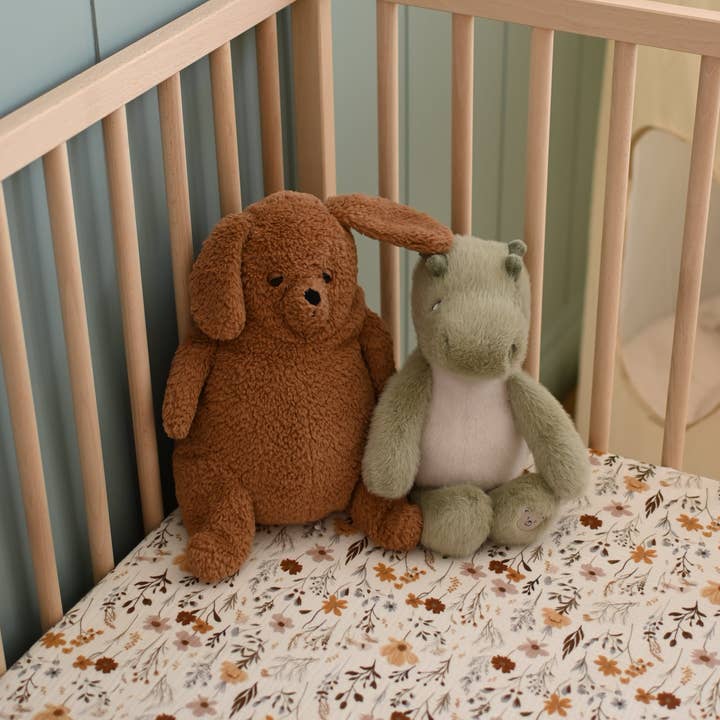 Minika - Wholesale Cot/Crib Sheets - Crepe standard crib sheet - Wildflowers2