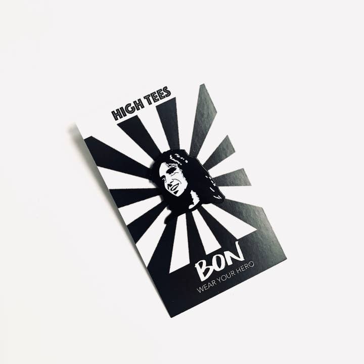 High Tees - Wholesale Lapel pin/button - Bon Scott Enamel Pin2