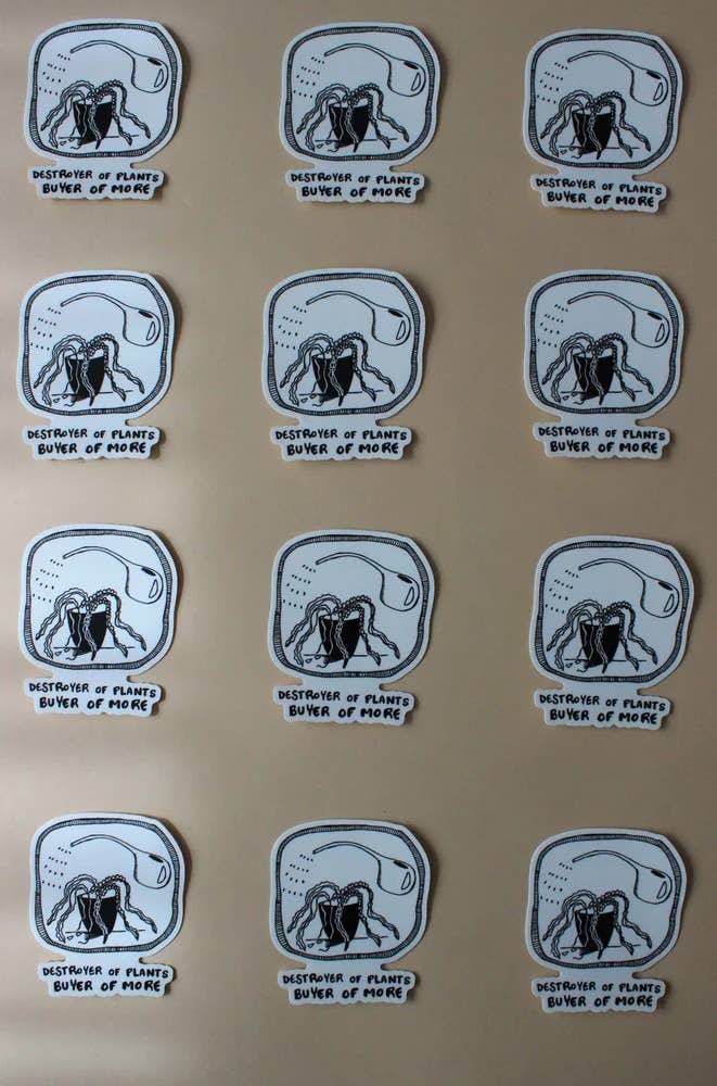 Yonder Studios - Wholesale Sticker - Plant Destroyer Sticker1
