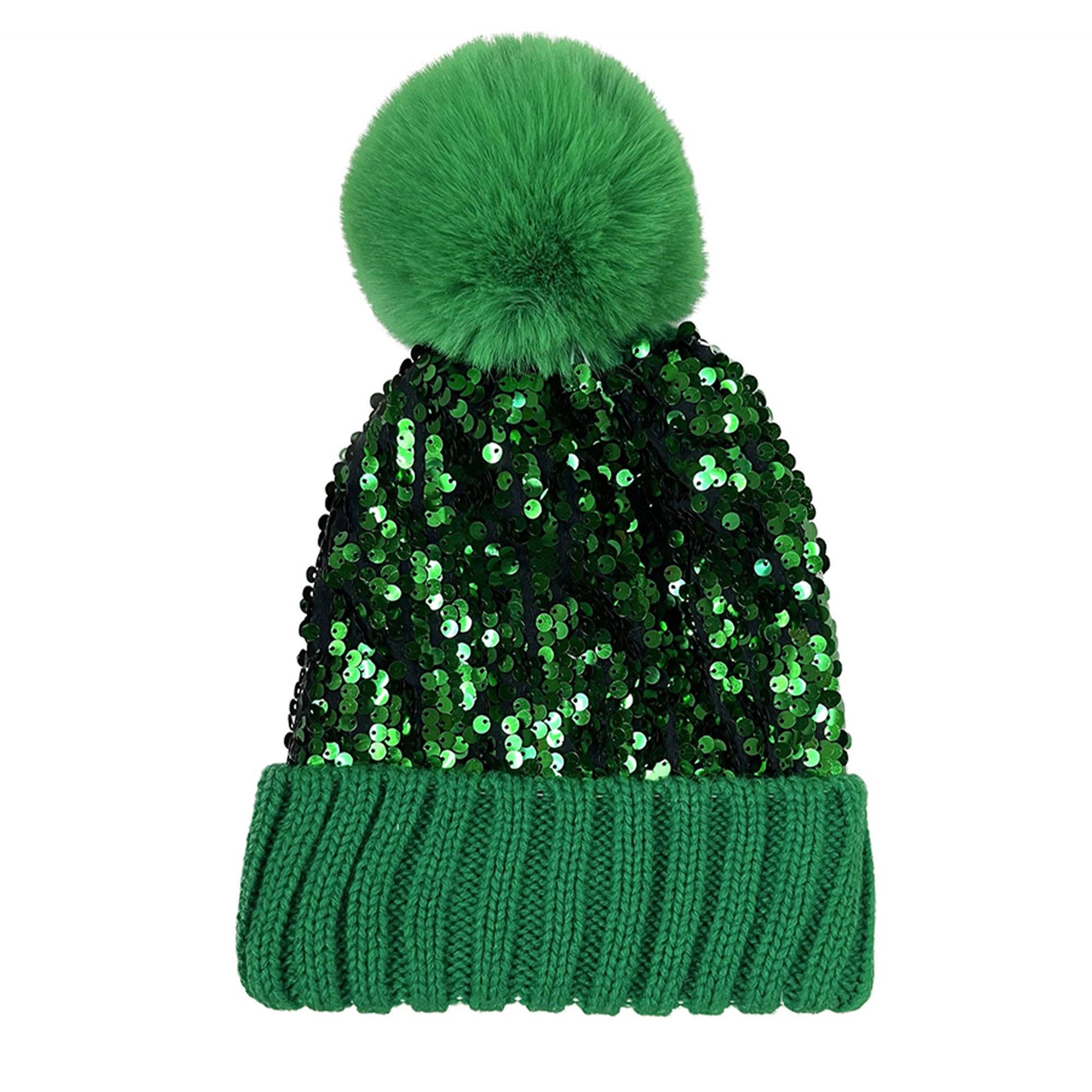 TAPA fashion – wholesale Mössa - Dam – Pom Pom Paljettmössa HA3715-1 (3ST)20