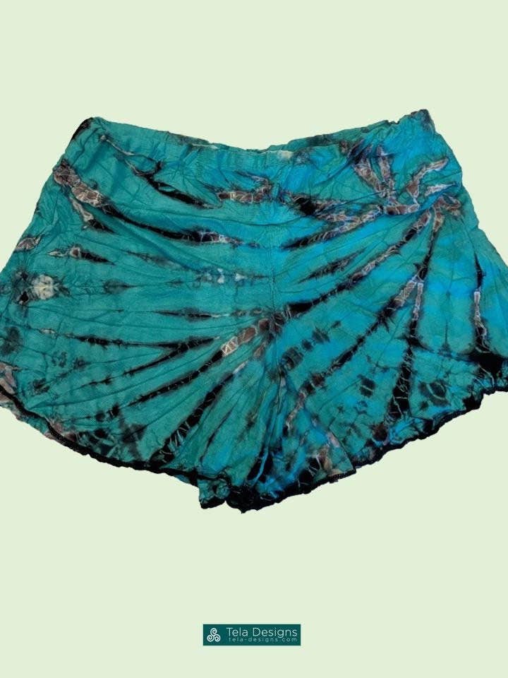 Textil Tie Dye Booty Shorts för wholesale av Tela Designs