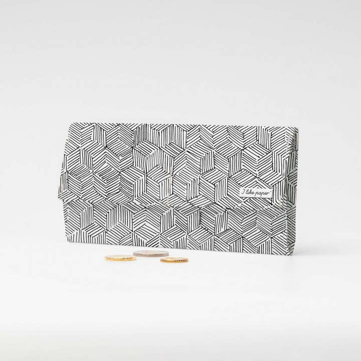 KUBIK SLAGTILFÆLDE Tyvek® Pappwallet XL/Clutch Wallet for engroshandel hos I Like Paper