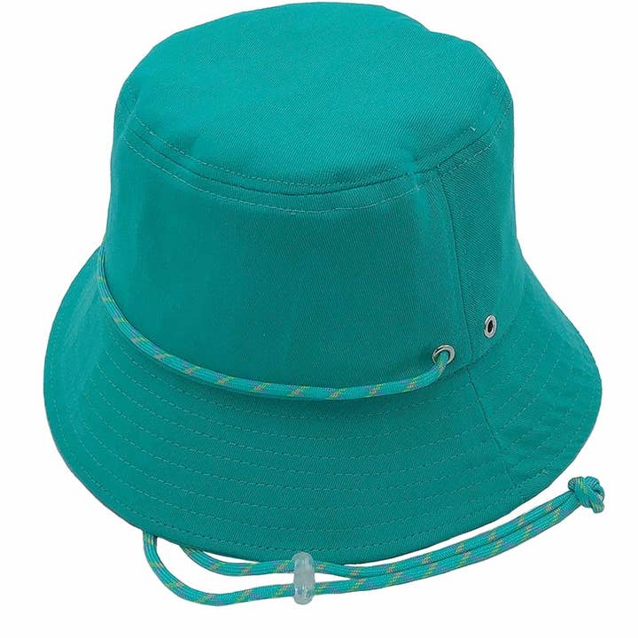 Fashion City - Wholesale Bucket Hat - Women's - Solid Chin String Cotton Safari Bucket Hat10