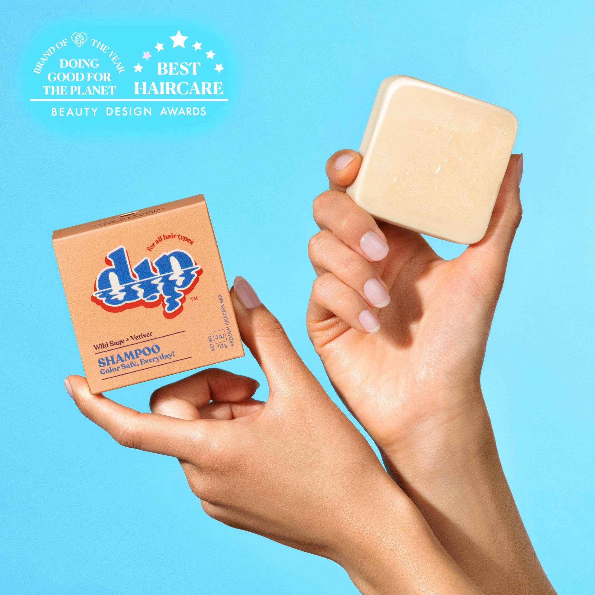 Dip - Wholesale Shampoo Puck/Solid Shampoo - Dip Shampoo Bar: Color Safe, Everyday - Wild Sage & Vetiver1