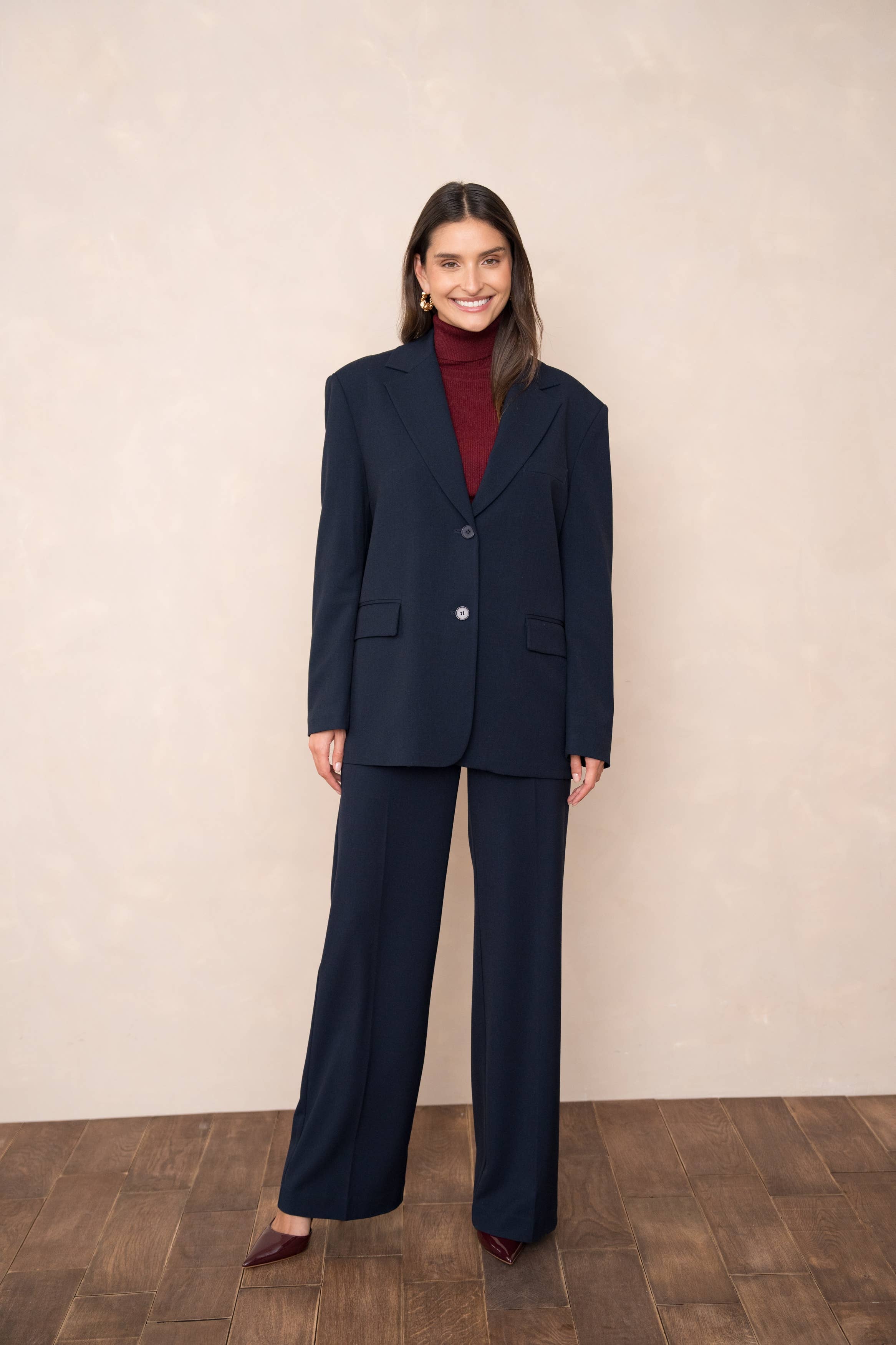 Attentif Paris - Wholesale Blazer - Women's - Oversized double-breasted jacket with back opening19