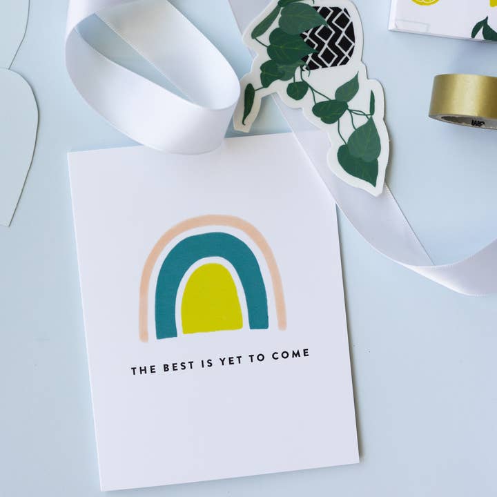 Joy Paper Co. – Engroshandel Opmuntringskort – Det bedste er endnu at komme kort1