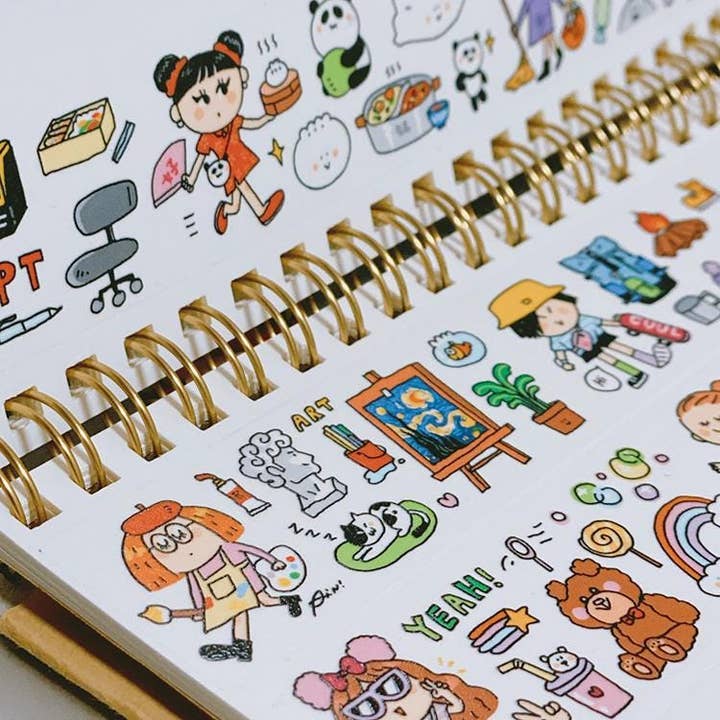 RiN! Studio US - Wholesale Washi Tape - Kawaii Washi Tape, Bullet Journaling Washi Tape, BuJo Tape, Girl Power Gift, Girl Washi Tape, Kawaii Craft Tape, Fashion Scrapbook Tape1