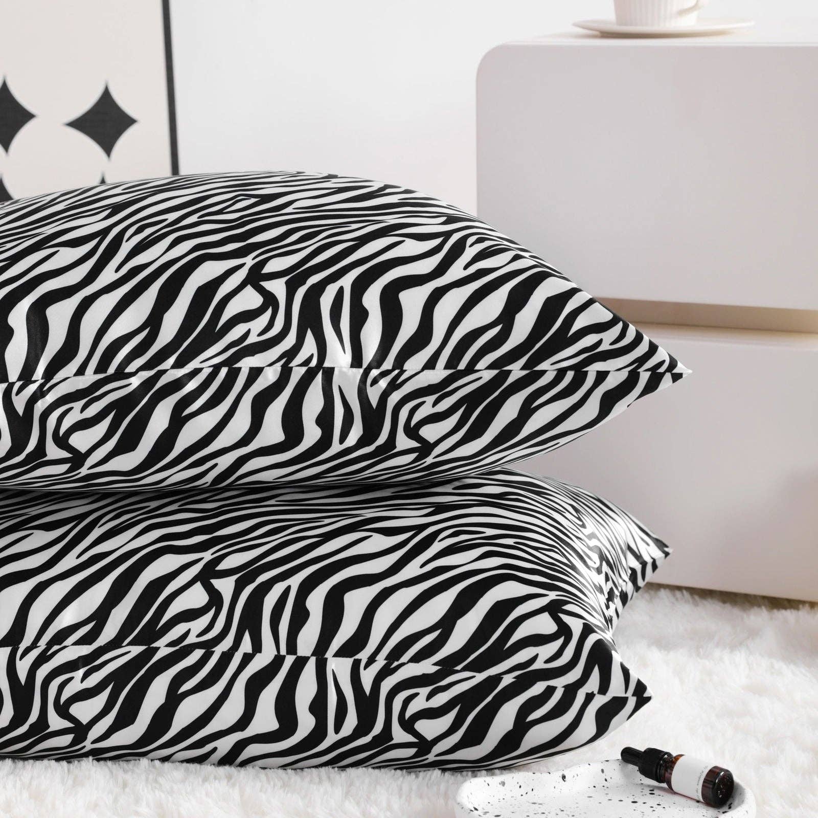 Bay & Loom - Wholesale Bedding Pillowcase/Sham - 2 Pack Silk Satin Pillowcases with Envelope Closure2