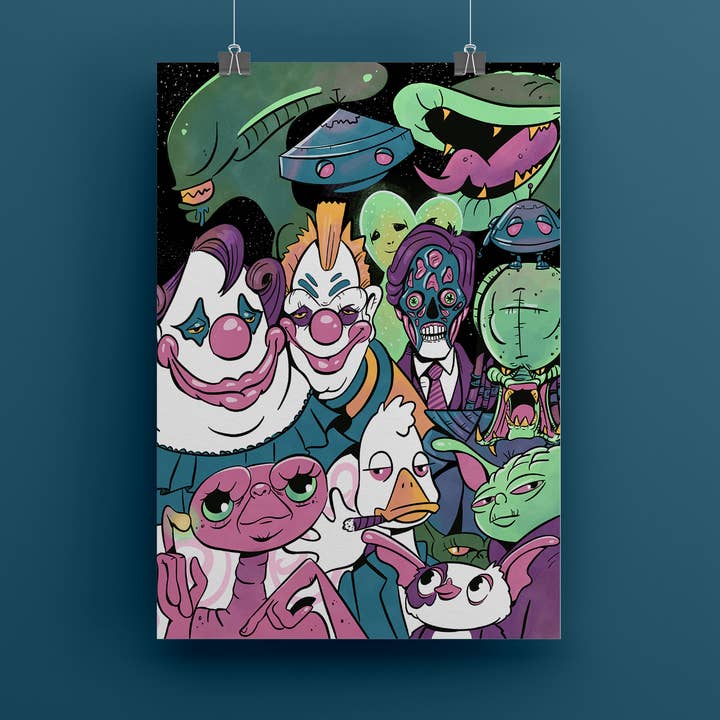 80's Alien Movie Poster | 80's Nostalgia Decor for wholesale by by Sarah Simpson