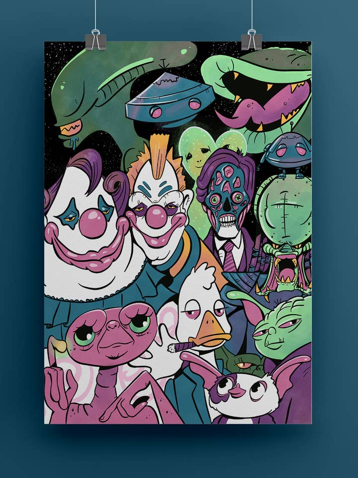 80's Alien Movie Poster | 80's Nostalgia Decor for wholesale by by Sarah Simpson