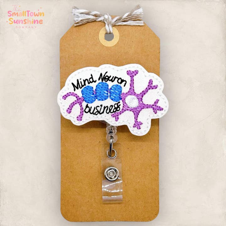Mind Neuron Business Badge Reel for wholesale by The SmallTownSunshine Company
