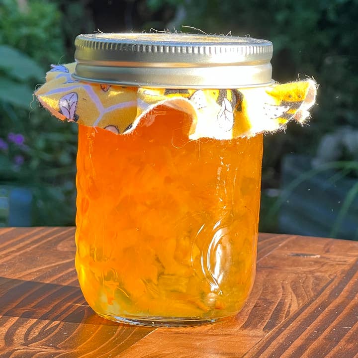 Pfirsichmarmelade - 8 Unzen für den Großhandel von Farmer K Homestead