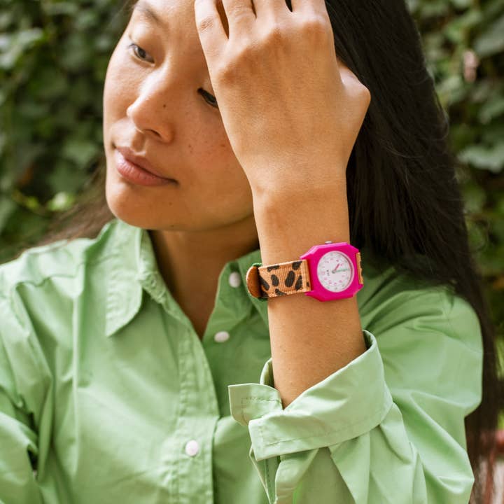 Mini Kyomo - Wholesale Wrist Watch - Kids - Leopard Mini Kyomo x Taxi Brousse watch1