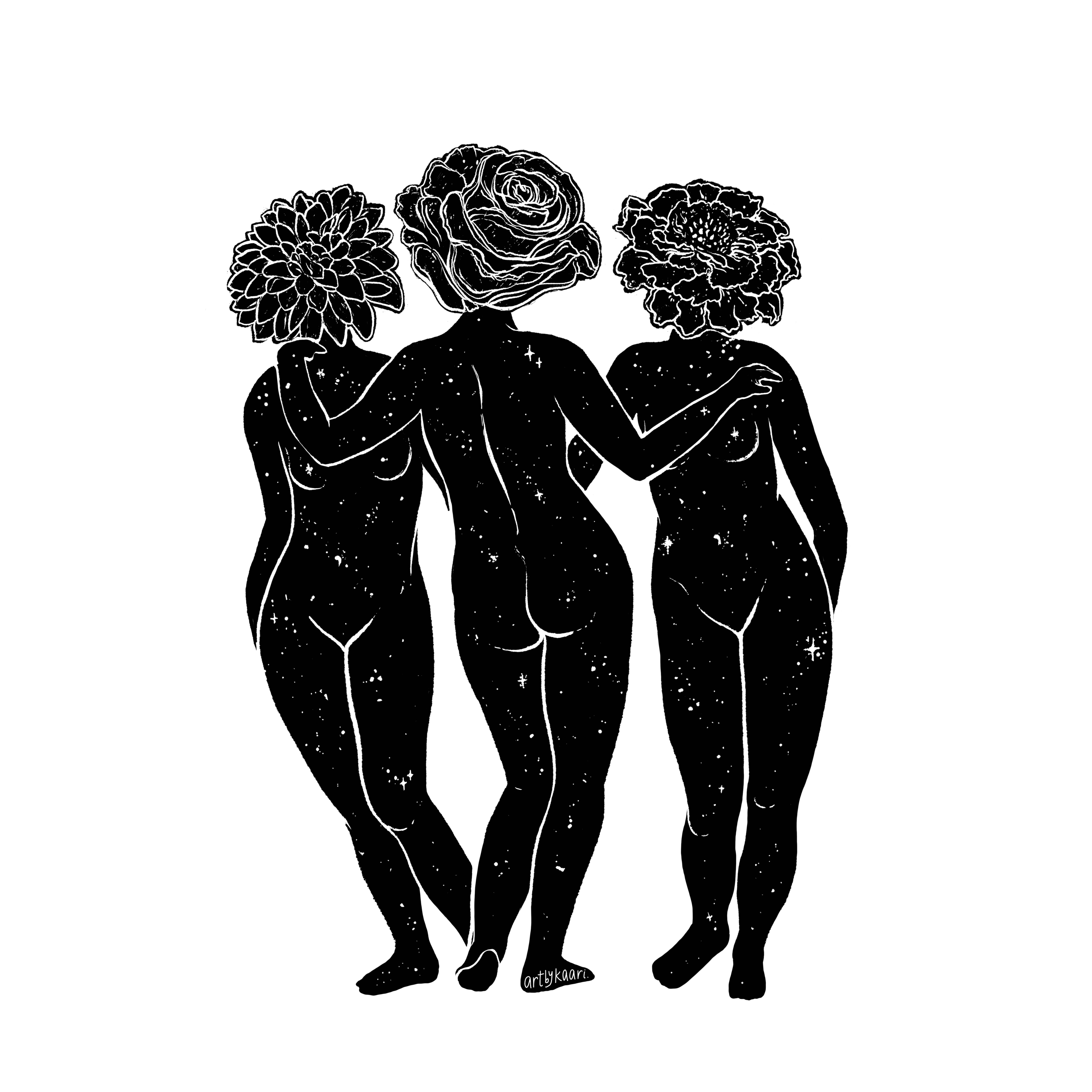 Kaari & Co. - Wholesale Art Print - Blooming Graces Art Print1