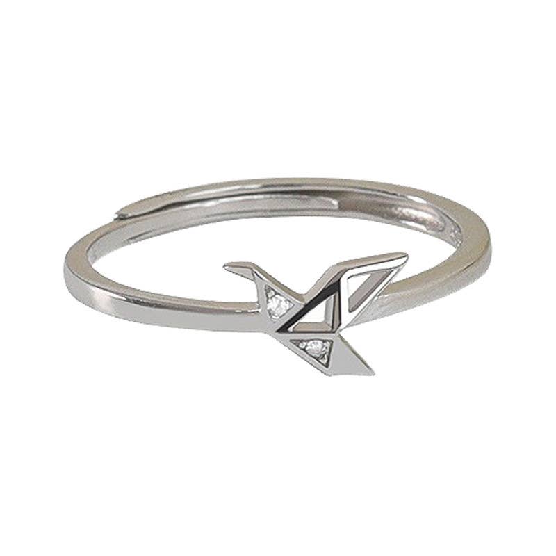 Gemscape UK – wholesale Band/stacked ring – Beautiful Intricate Bird Silver Ring - Unique Jewelry1
