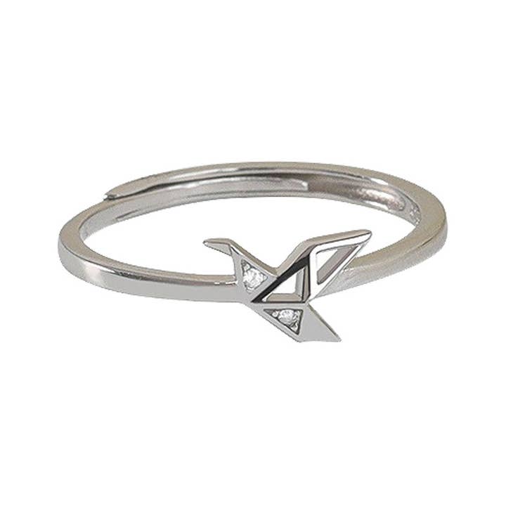 Gemscape UK – wholesale Band/stacked ring – Beautiful Intricate Bird Silver Ring - Unique Jewelry1