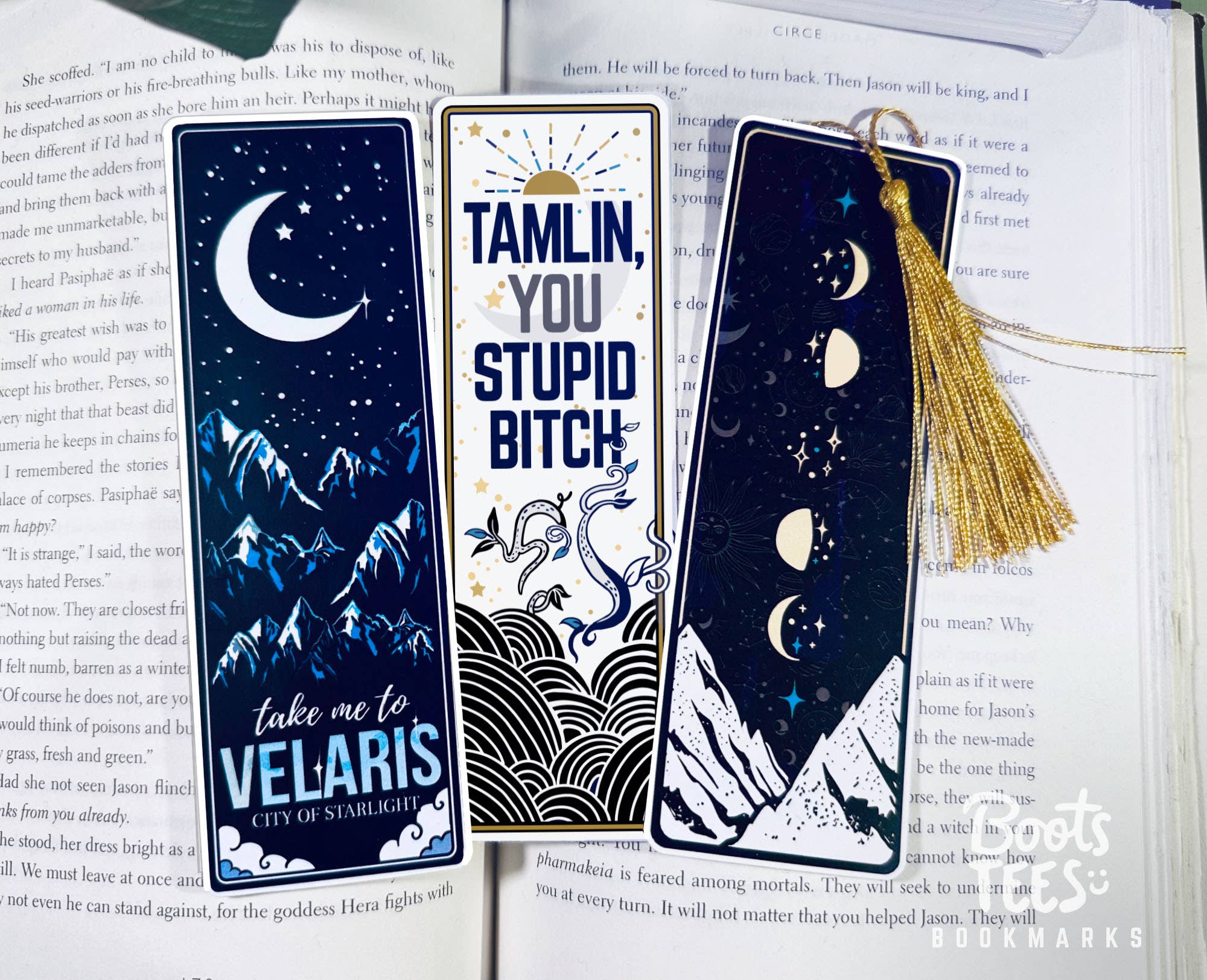 BootsTees - Wholesale Bookmark - ACOTAR Bookmarks, 6" Court of Thorns and Roses Quote Reading0