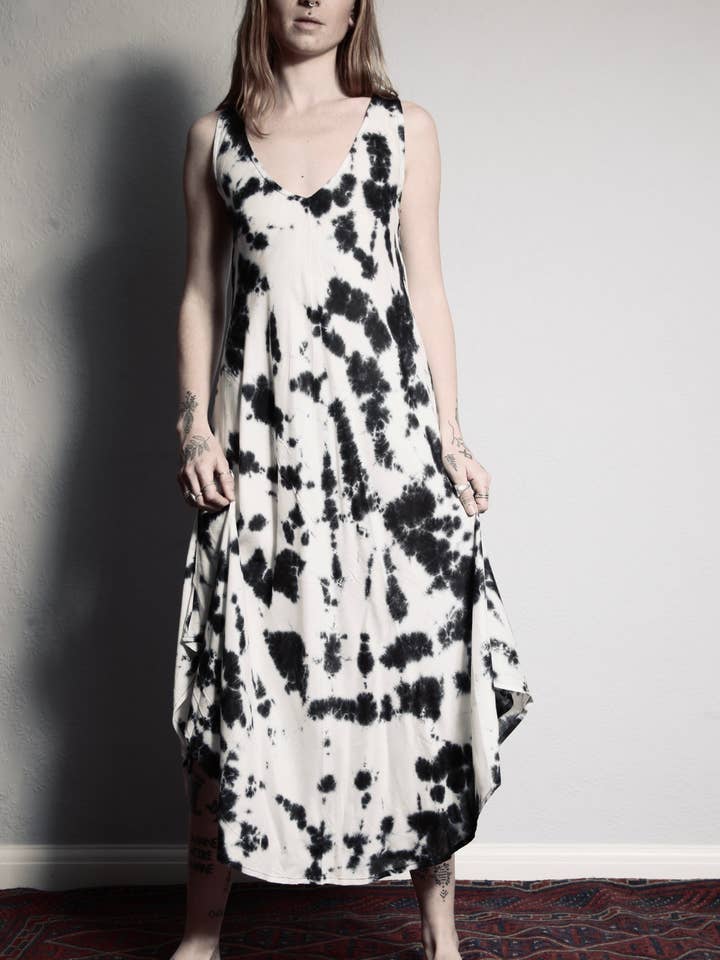 SS004 Tie Dye Bias Cut Dress for wholesale by Emma's Emporium