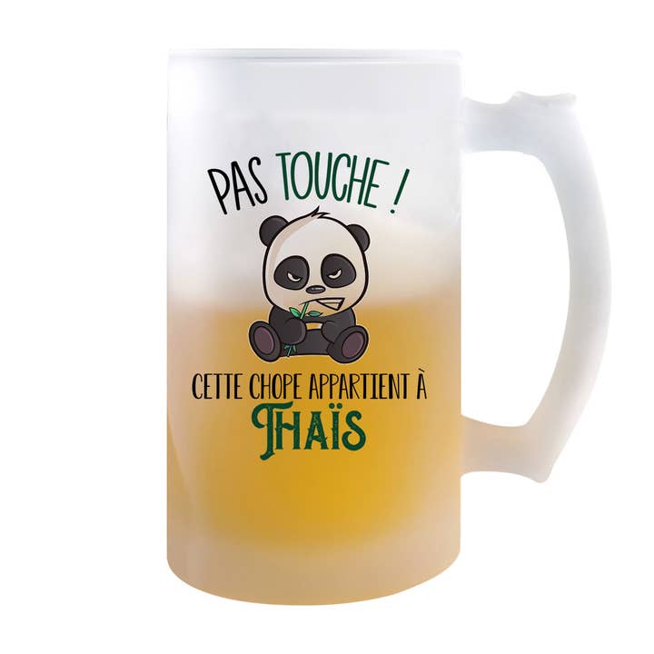 Chope de bière Thaïs Pas Touche Panda pour la vente par Planetee
