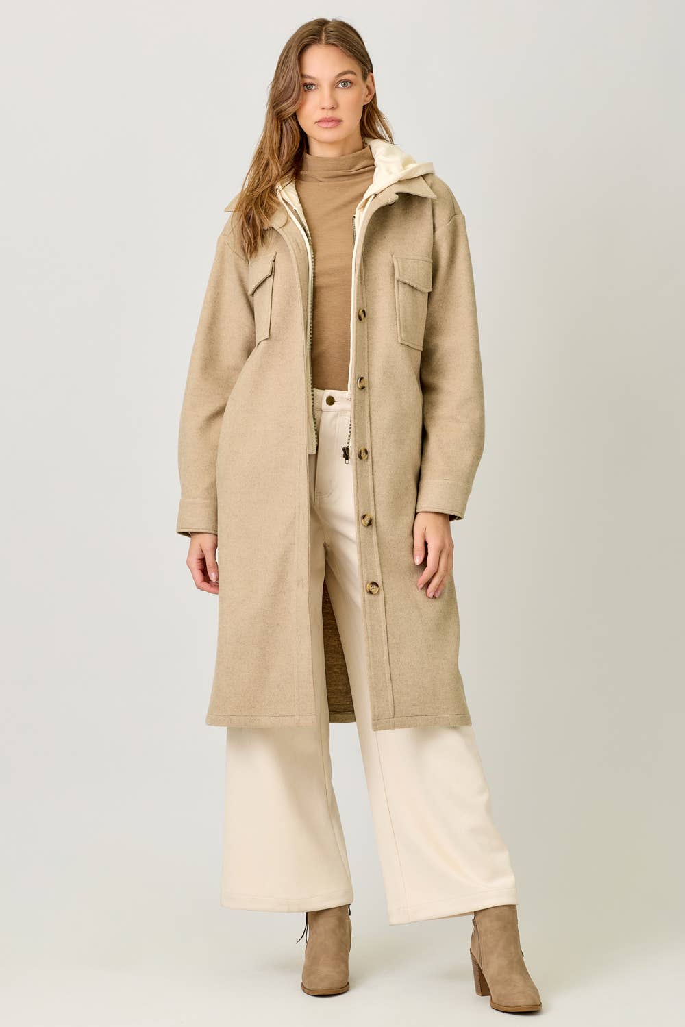 Mystree – Engroshandel Frakke - Dame – 60737 Twofer hættetrøje massiv frakke35