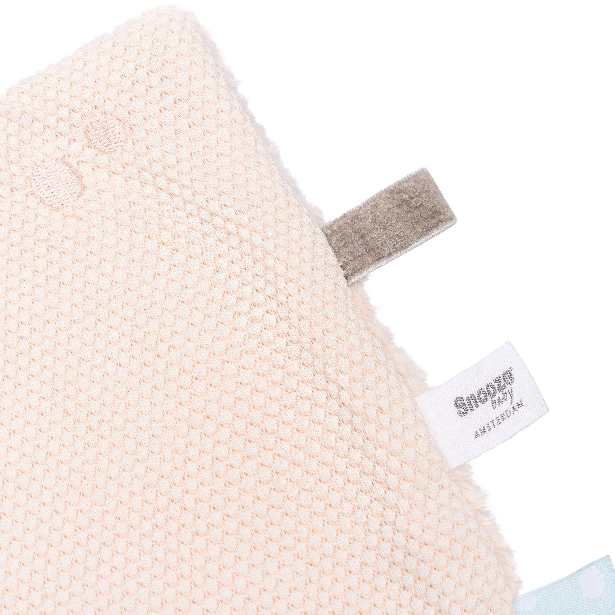 Snoozebaby – Engroshandel Hyggetæppe - Baby – Nusseklud 25x25 cm Peach Blush2