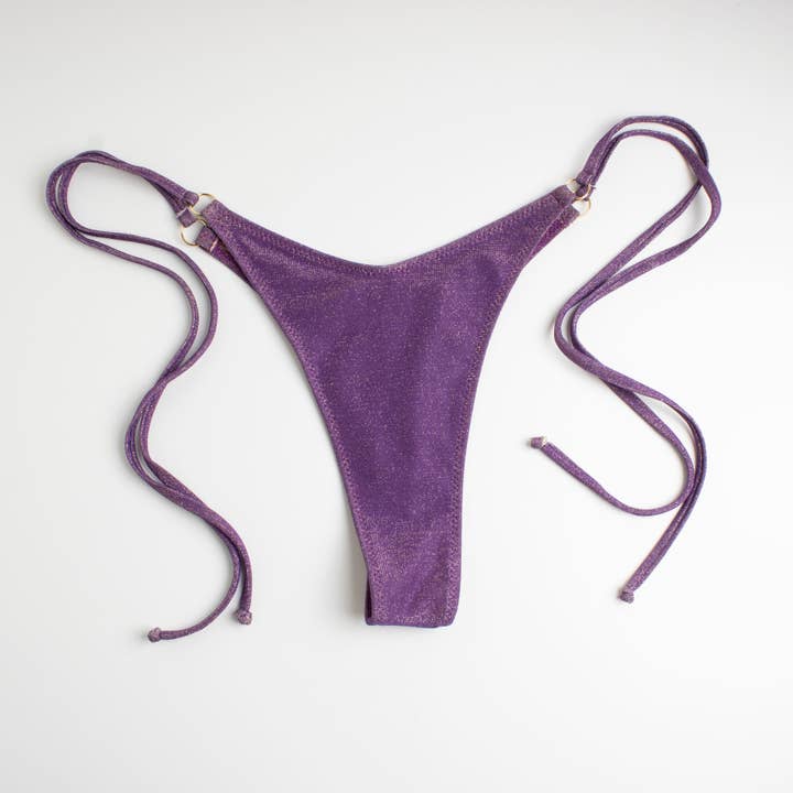 Glitter String Slip Paars voor wholesale door Helis Brain