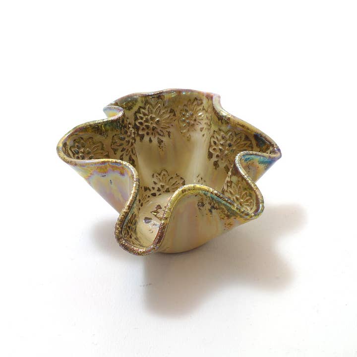 Ceramiche Lega - Wholesale Decorative Plate/Dish/Bowl - Luster Open Cartoccio1