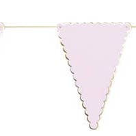 PASTEL PINK AND GOLD SCALLOP GARLAND 3M for wholesale by Tim&Puce Factory