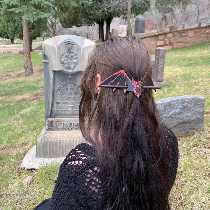 Hart & Horn - Vendita all'ingrosso Fermaglio per capelli - Donna - Fermacapelli in pelle di pipistrello5