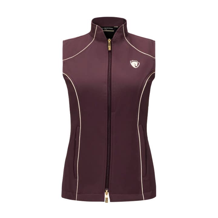 Iconic Bit Vest in Wine (4025) for wholesale by Arista Equestrian