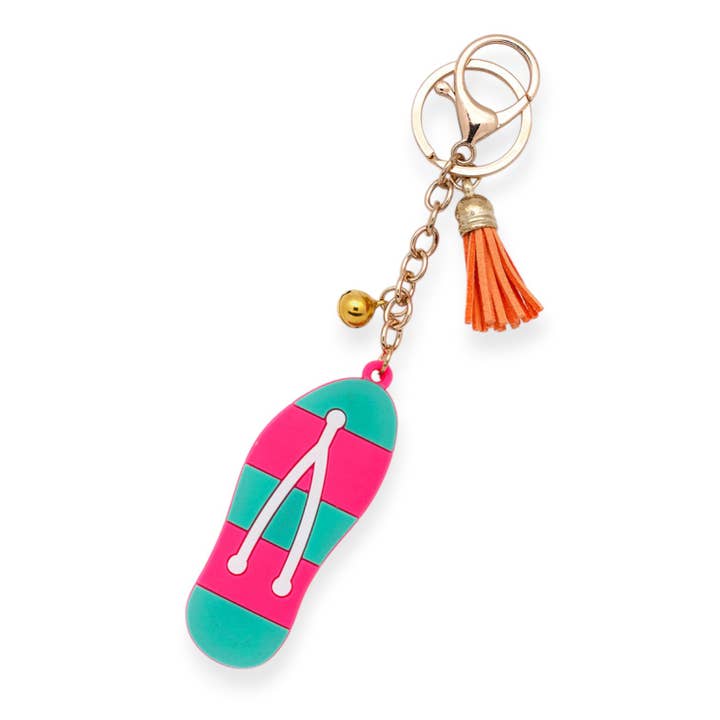 Multi Jelly Flip Flop Key Charm for wholesale on Faire