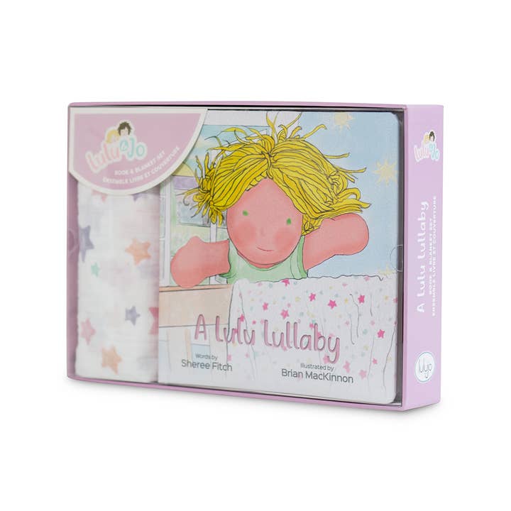 Lulu & Jo Collection Swaddle & Book Set - A Lulu Lullaby for wholesale by Lulujo Baby
