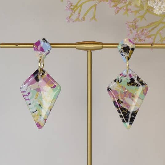 Multi-Colored Floral Kite Dangle for wholesale by Creative Chaos Company