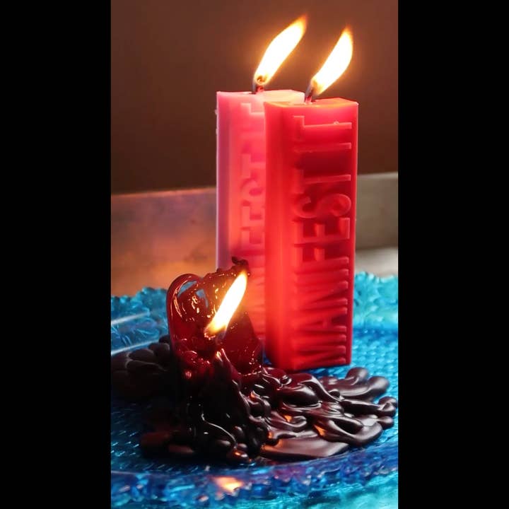 Manifest It With Aries Babe – Großhandel Meditationszubehör – Ritualkerze, Absichtskerze, Manifestationskerze, Zauber2