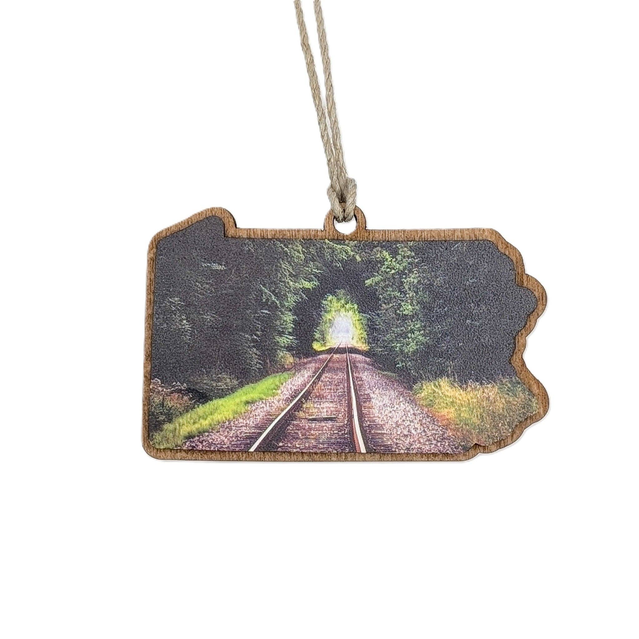 The Little Ornament Shop - Wholesale Ornament - Pennsylvania Mountain Sunrise Ornament5