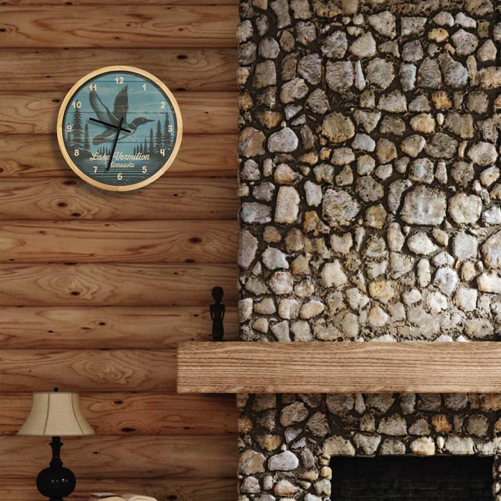 Local Time Clock Co. – Relógio de parede por atacado – Relógio de Parede Loon Personalizado - 12" Diâmetro6