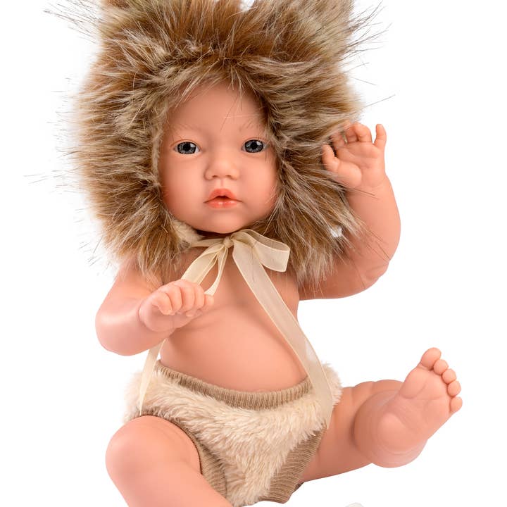 Llorens - Wholesale Doll - Kids - 11.8" Articulated Little Baby Doll Elijah with Lion Hood