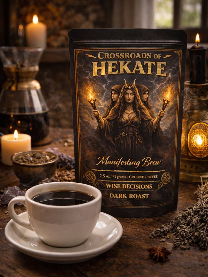 HEKATE 2.5oz ritual ground coffee magick magic for wholesale by The Clairity Room