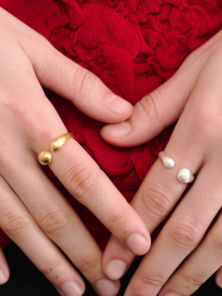 Matte Snake Coil Ring for wholesale by SOLI STUDIO