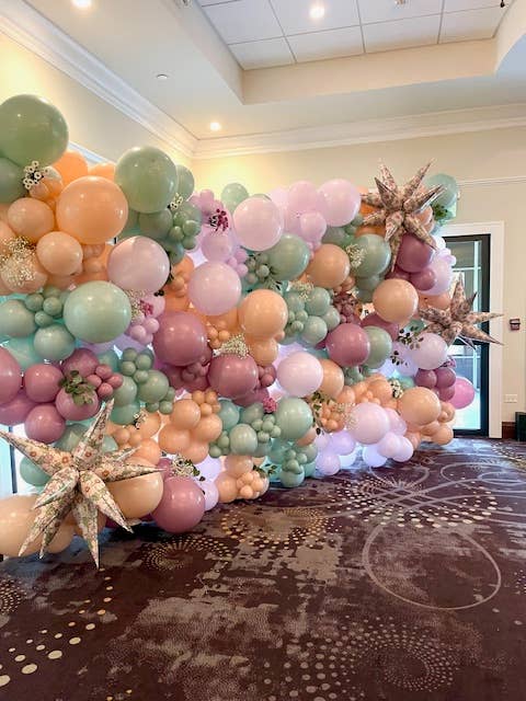 Burst Party Co – wholesale Ballong – Blommönstrad Stjärnballong 40"3