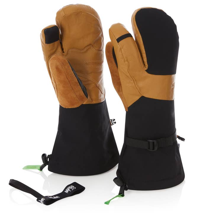 Guantes de esquí impermeables de tres dedos WoolTek para venta al por mayor de Minus33 Merino Wool