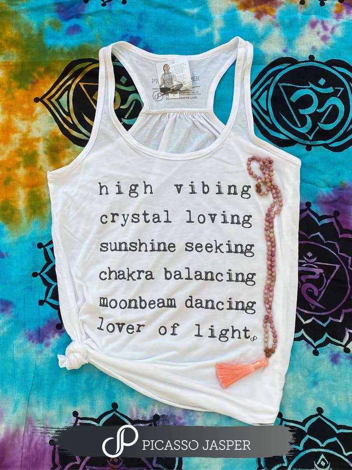 Picasso Jasper - Vendita all'ingrosso Canotta - Donna - Canotta bianca fluida Lover of Light2