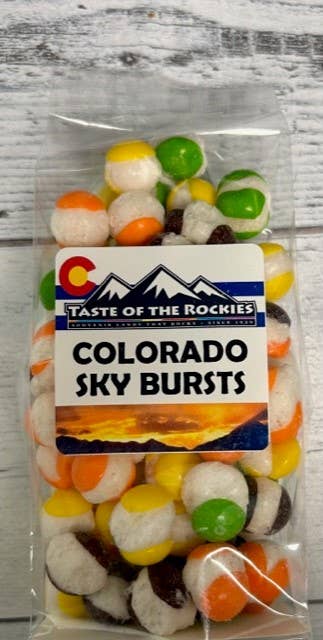 Taste Of The Rockies - Wholesale Hard Candy - Colorado Sky Bursts Freeze Dried Candy –5oz