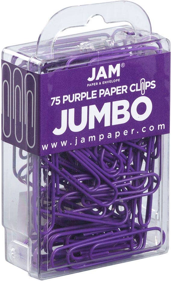 JAM PAPER - Wholesale Binderclip - Jumbo Paper Clips, Large 2 Inch, 2 Packs of 751