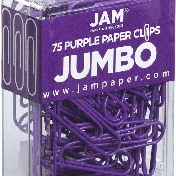 JAM PAPER - Wholesale Binderclip - Jumbo Paper Clips, Large 2 Inch, 2 Packs of 751