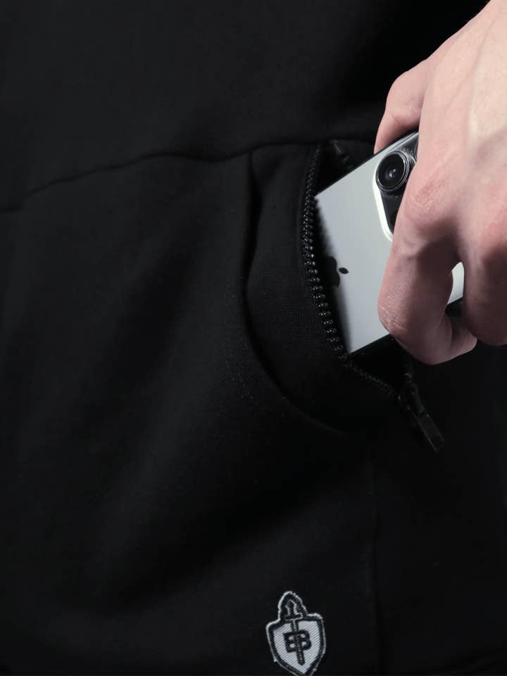 Eucalyptus Performance Hoodie - Black for wholesale by Bamtech