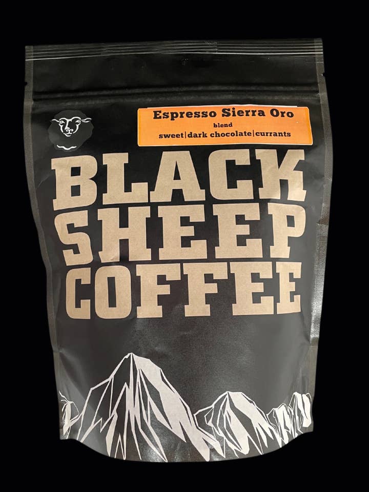 Sierra Oro Espresso Coffee Blend for wholesale by Black Sheep Coffee Roasters