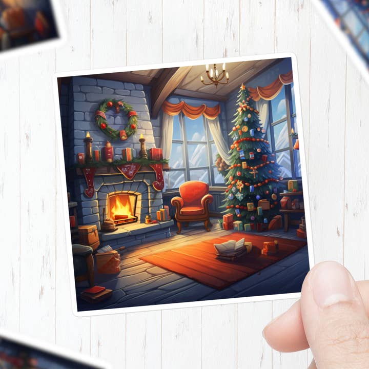 Christmas Home Sticker for wholesale by Mystical Clarity