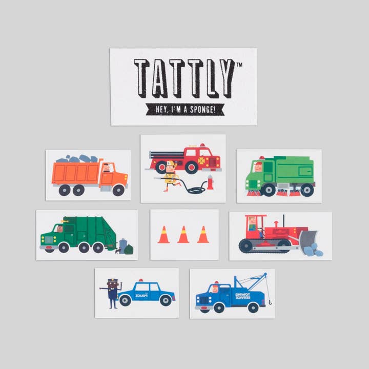 Tattly - Wholesale Temporary Tattoo - Kids - Traffic Tattoo Set3